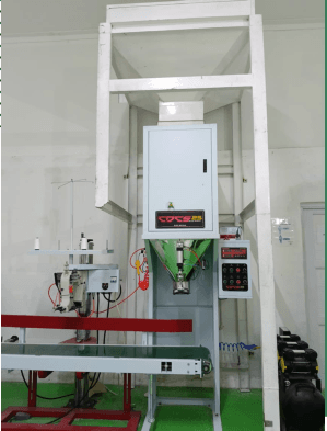 Packaging and automatic weighing area